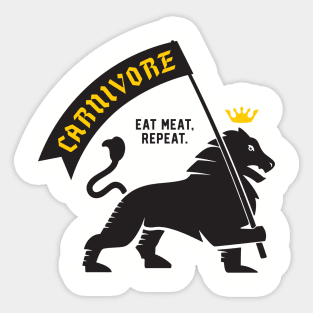 Carnivore - Eat Meat, Repeat. Sticker